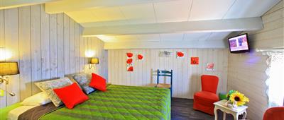 Chambre duplex 1 à 2 pers. vue mer à l'Hôtel de la Plage, hôtel de charme avec piscine, accès direct plage sur l'île d'Oléron - Charente Maritime